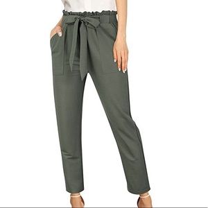 olive green pants